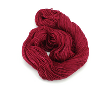 Load image into Gallery viewer, Cranberry—Hand-Dyed Yarn (fingering, dk, worsted weight yarn)
