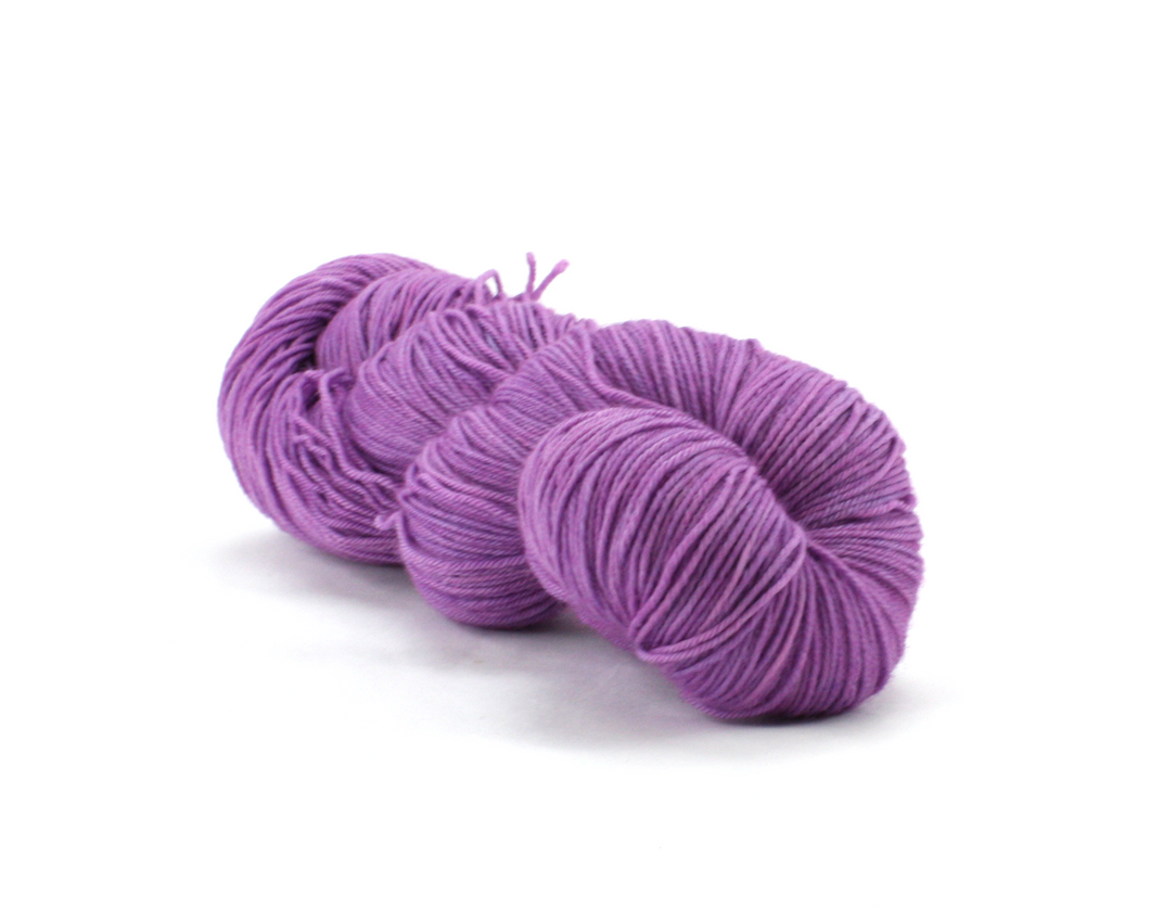 Light Plum—Hand-Dyed Yarn (fingering, dk, worsted weight yarn)