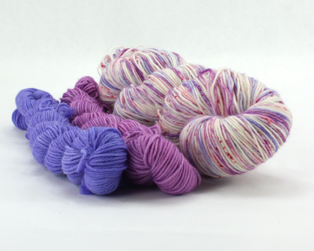 Pixie Dust Sock Set—Hand-Dyed Yarn (fingering weight)